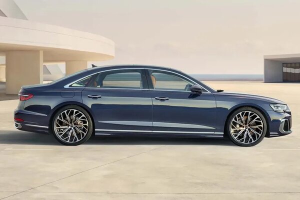Audi A8 L Left Side View