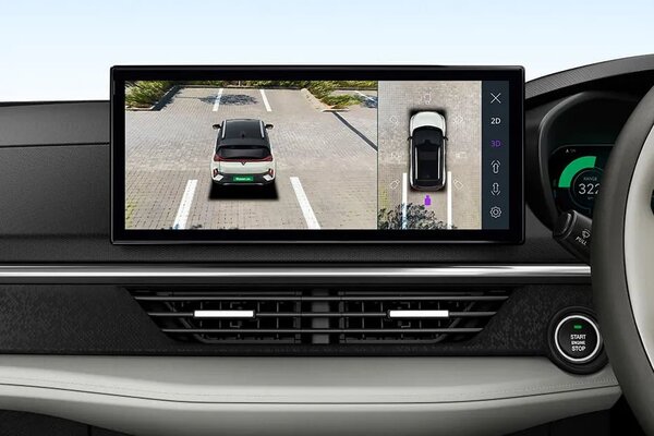 Tata Nexon EV Parking Camera Display