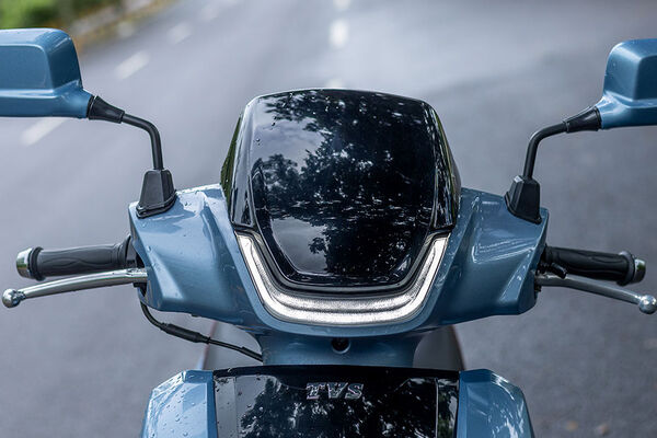 TVS iQube Electric Windshield View